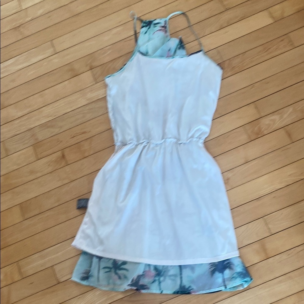 SUZY SHIER Tropical Print Sleeveless Dress with elastic waist Size Small - Picture 13 of 14